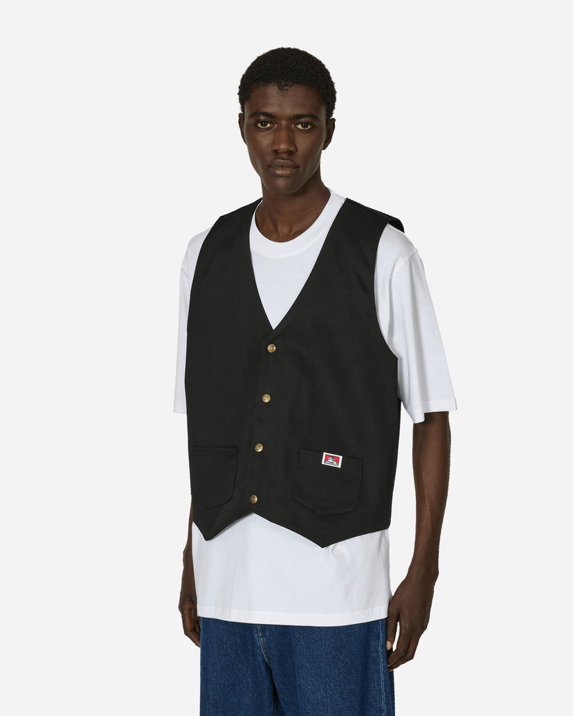 Prsluk Ben Davis Workwear Pocket Vest Crna | BEN94 001