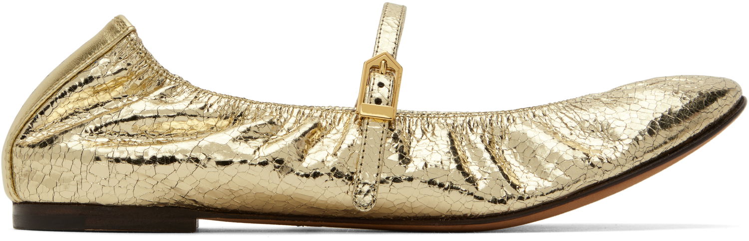 Tenisice i cipele LANVIN Mary Jane Ballerina Flats Metalik | FW-BAMB05-CRCA-H24, 0