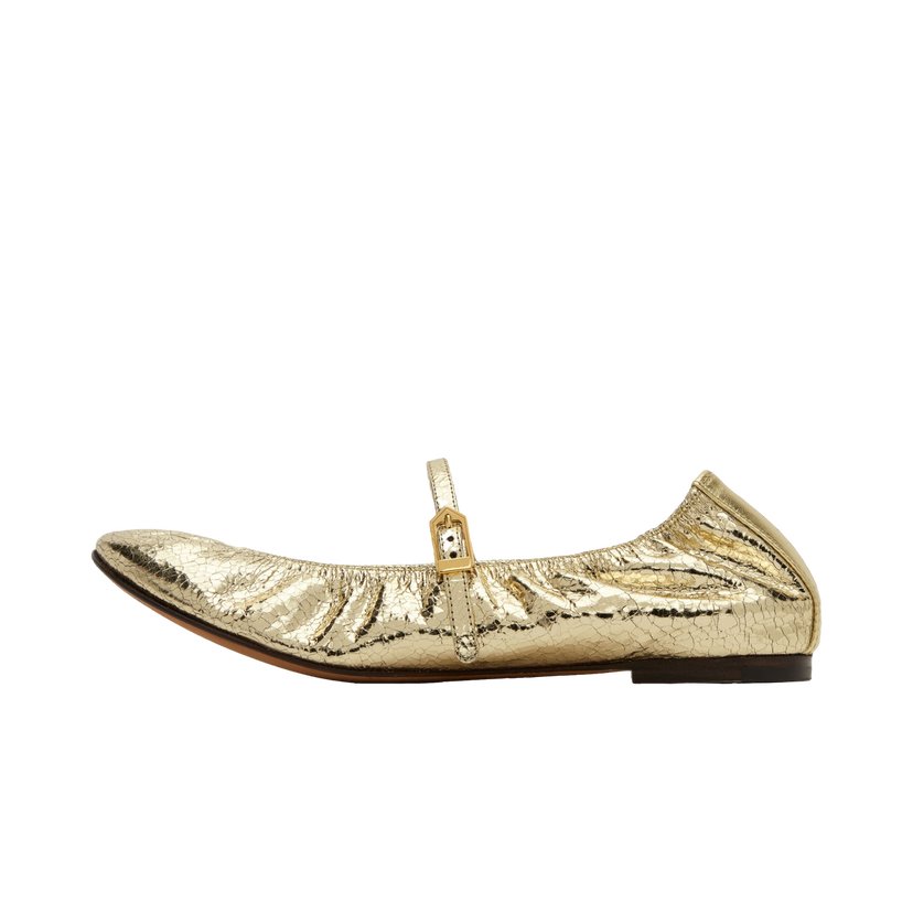 Tenisice i cipele LANVIN Mary Jane Ballerina Flats Metalik | FW-BAMB05-CRCA-H24