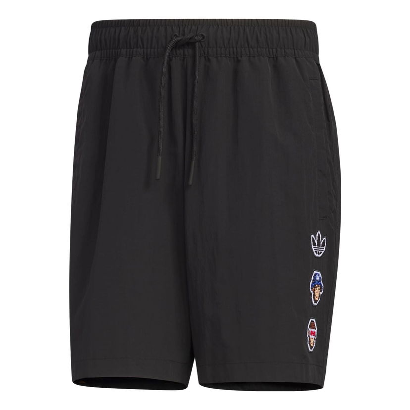 Kratke hlače adidas Originals Monkey Kingdom Woven Shorts Crna | IP1796