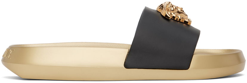 Odjeća Versace Black & Gold 'La Medusa' Slides Bež | 1010643_DV46G