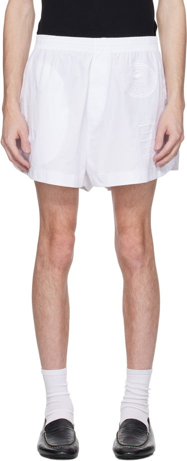 Kratke hlače Lacoste Lacoste Runway Badge Shorts Bijela | GH7420, 0