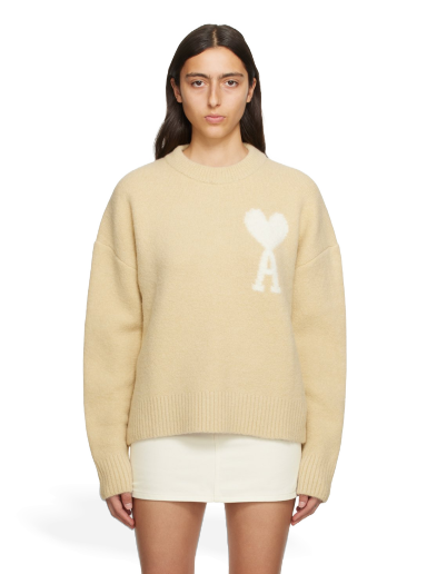Džemper AMI Sweater Bež | UKS025.KN0032