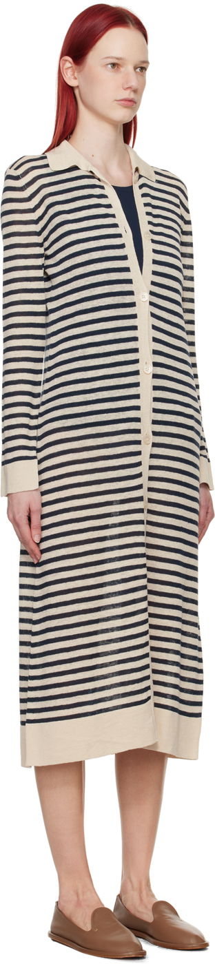 Džemper Max Mara Max Mara Striped Midi Cardigan Dress Bež | 2419321013600, 1