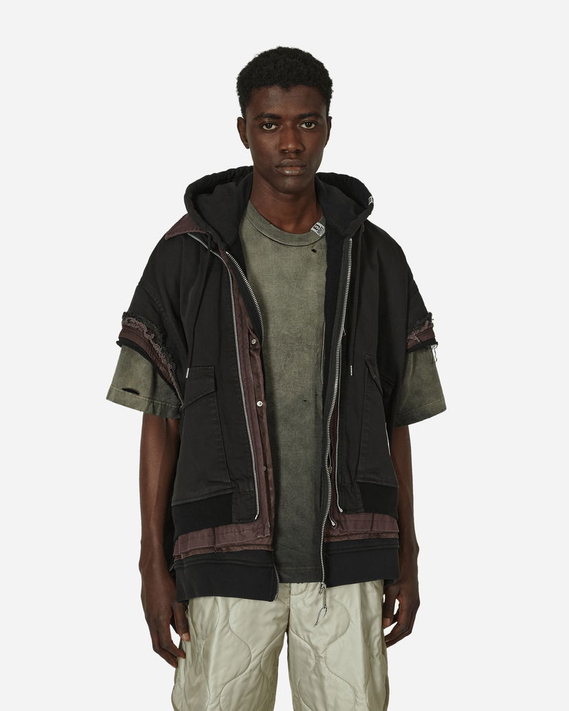 Prsluk Maison MIHARA YASUHIRO Triple Layered Vest Black Crna | A12VT051 BLACK