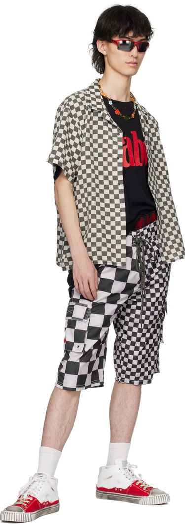 Kratke hlače ERL Checkered Swim Shorts Crna | ERL08UW07, 3