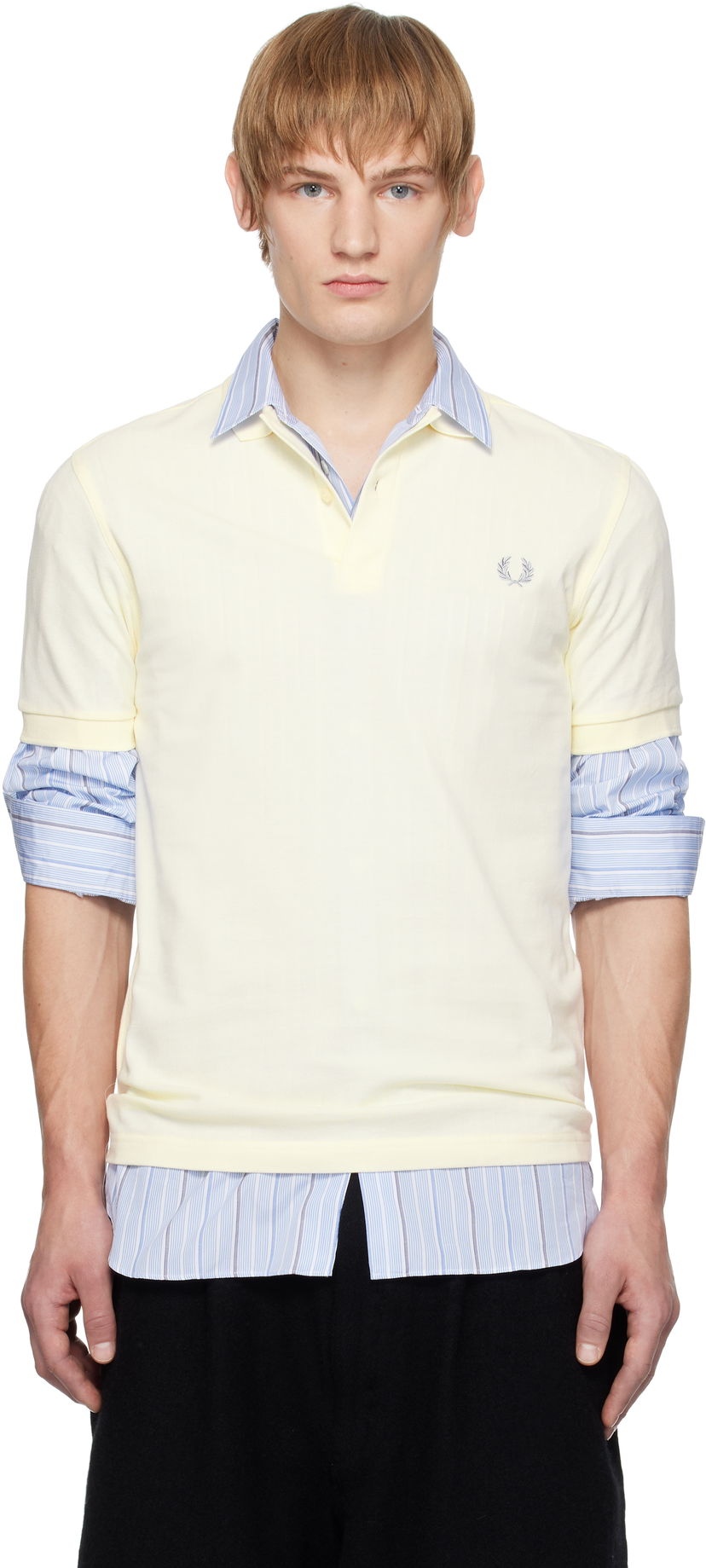 Polo majica Comme des Garçons Shirt 'Freedom Is Energy' Polo Žuta | FN-T501B-W24