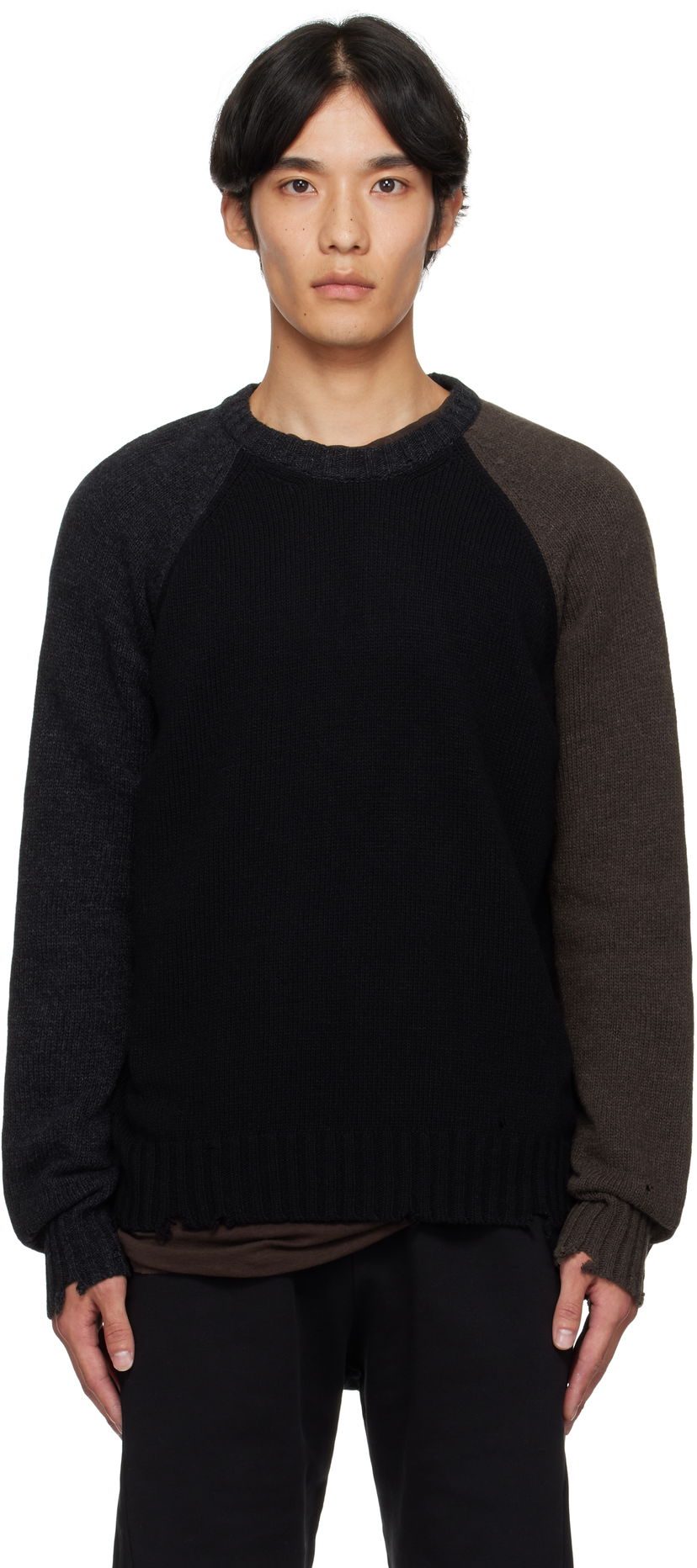 Džemper Maison Margiela MM6 Maison Margiela Crewneck Sweater Crna | SH2HL0028 M13160