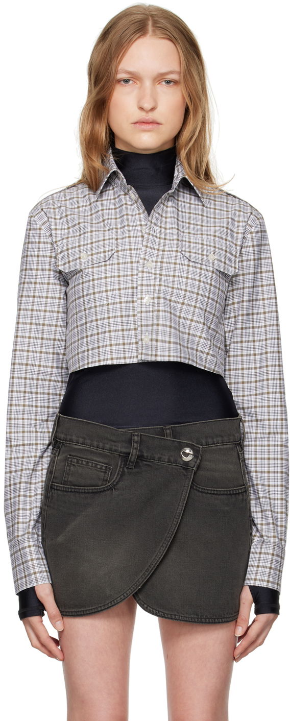 Košulja Coperni Cropped Button Up Shirt Plava | COPCH43F2007