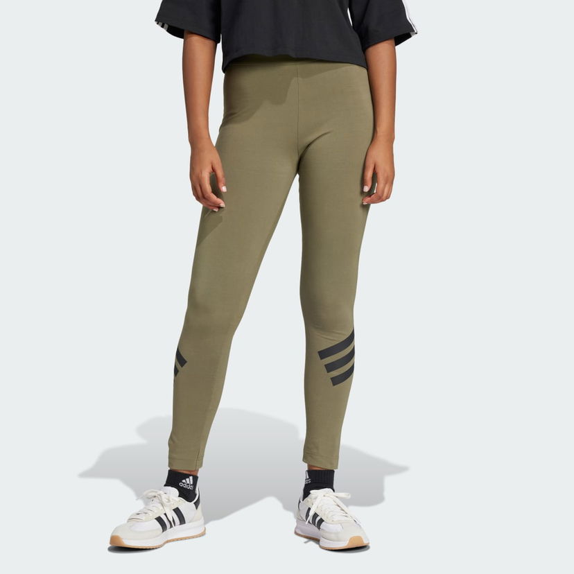 Tajice adidas Performance 3-Stripes Training Leggings Zelena | JE0221
