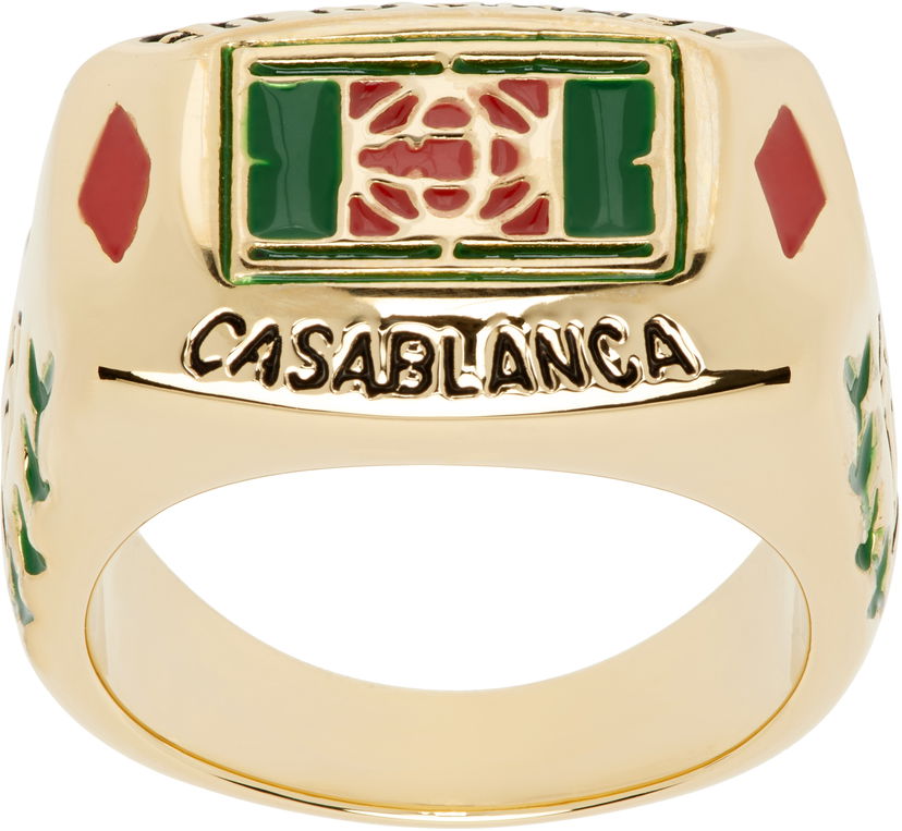 Prsten Casablanca Tennis Club Gold Ring Metalik | APS25-JW-087-01