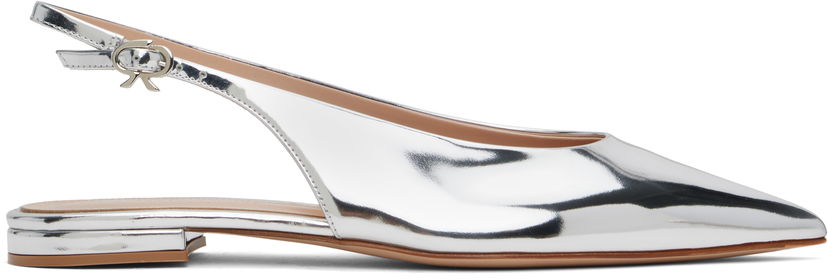 Tenisice i cipele Gianvito Rossi Gianvito Rossi Robbie Sling Ballerina Flats Metalik | G95546-05RIC-MET