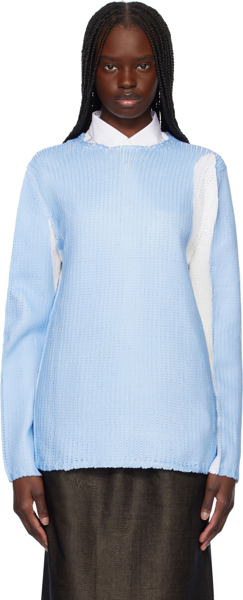 Džemper Comme des Garçons Crewneck Sweater Plava | FO-N004-051