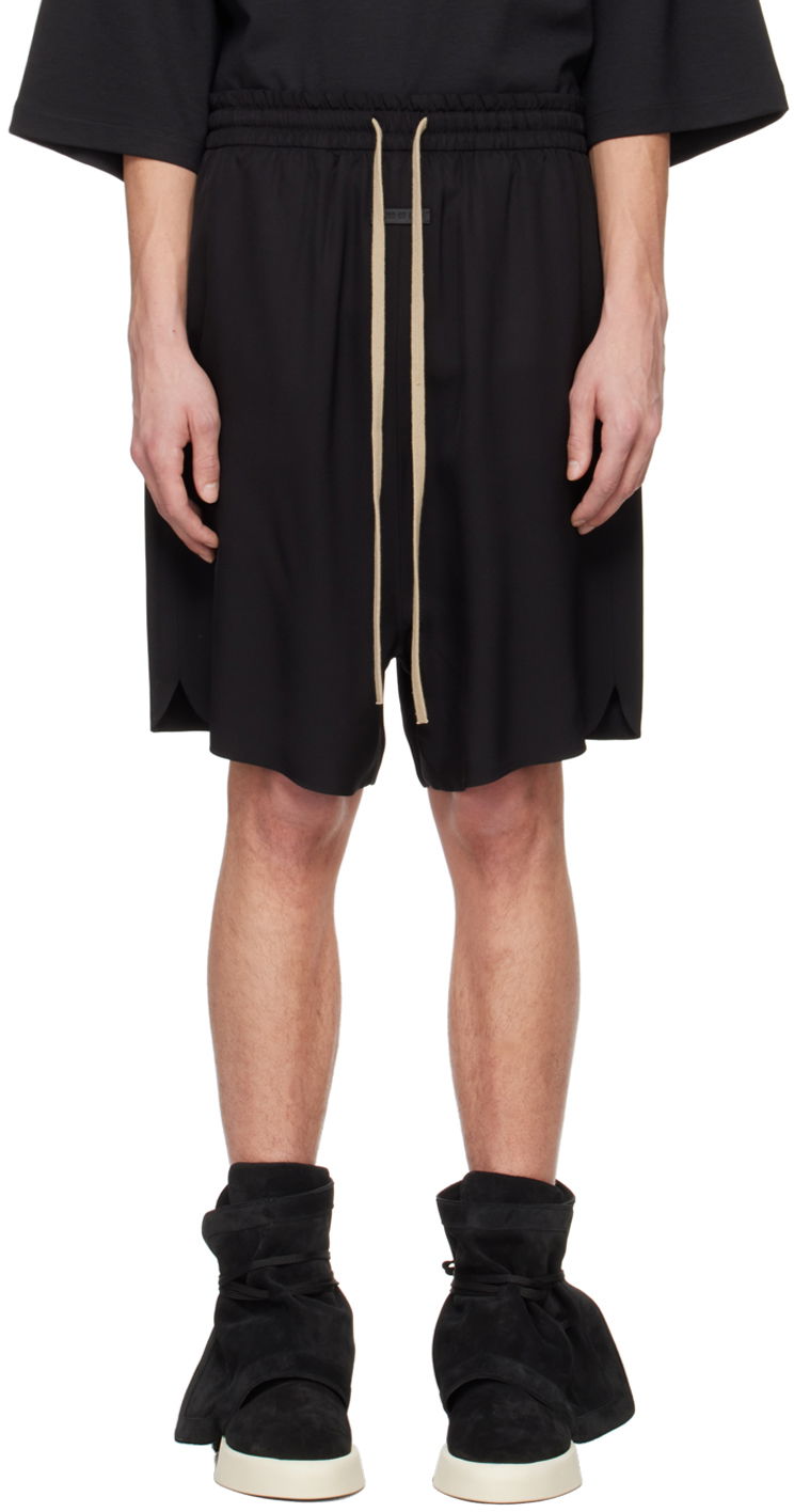 Kratke hlače Fear of God Black Relaxed Shorts Crna | FG840-341SIW