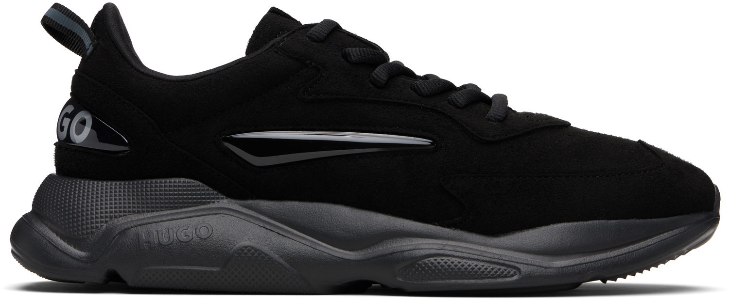 Tenisice i cipele BOSS Hugo Logo Faux-Suede Crna | 50548504, 0