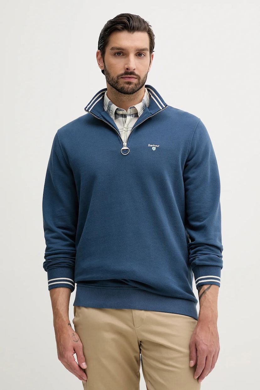Dukserice Barbour Barbour Rosford Half Zip Sweatshirt Plava | MOL0701