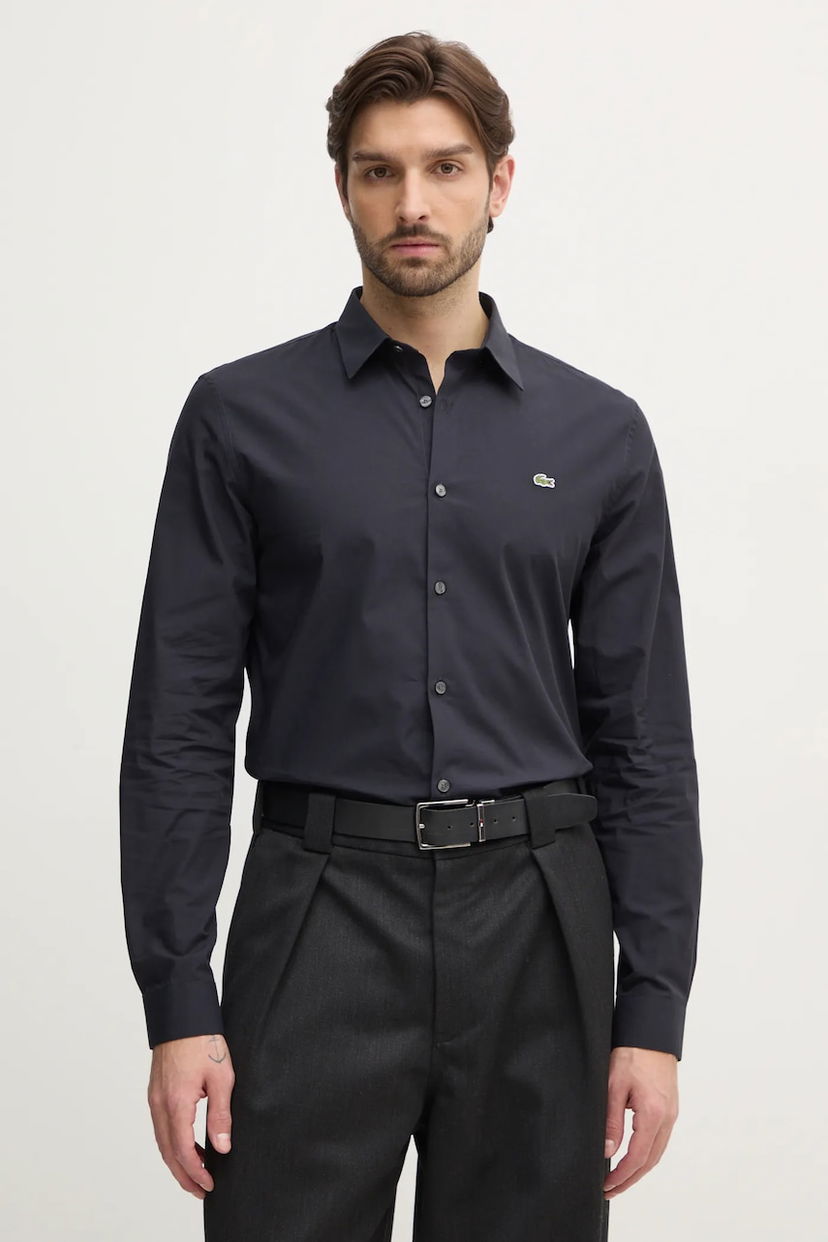 Košulja Lacoste Lacoste Slim Fit Dress Shirt Crna | CH5620