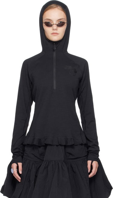 Dukserice Cecilie Bahnsen Cecilie Bahnsen The North Face Edition Dotknit Wool Baselayer Hoodie Crna | NF0A8FAHJK3, 0