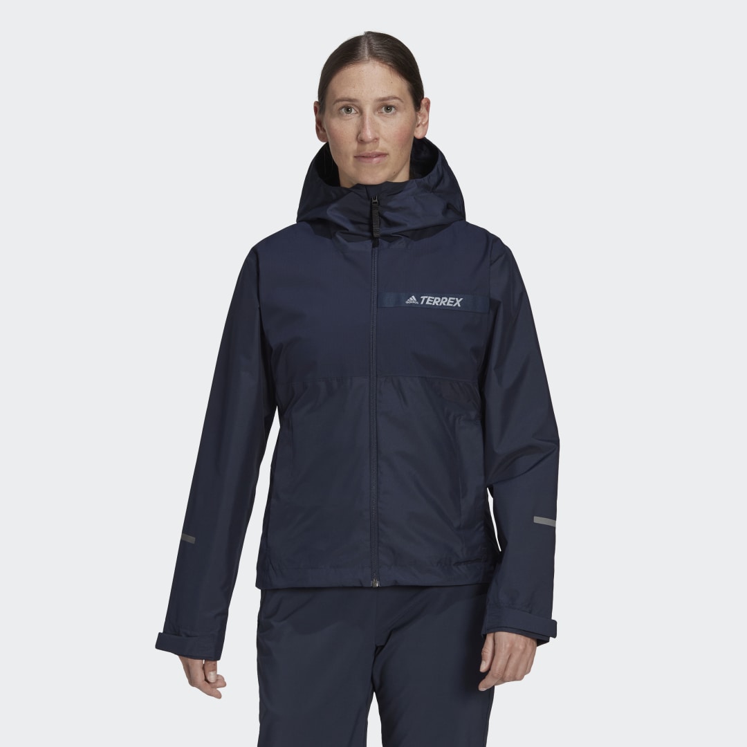 Vjetrovka adidas Performance Terrex Multi RAIN.RDY 2-Layer Rain Jacket Tamnoplava | HF0826, 1