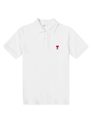 Polo majica AMI Small A Heart Polo Tee Bijela | BFUPL001-760-100