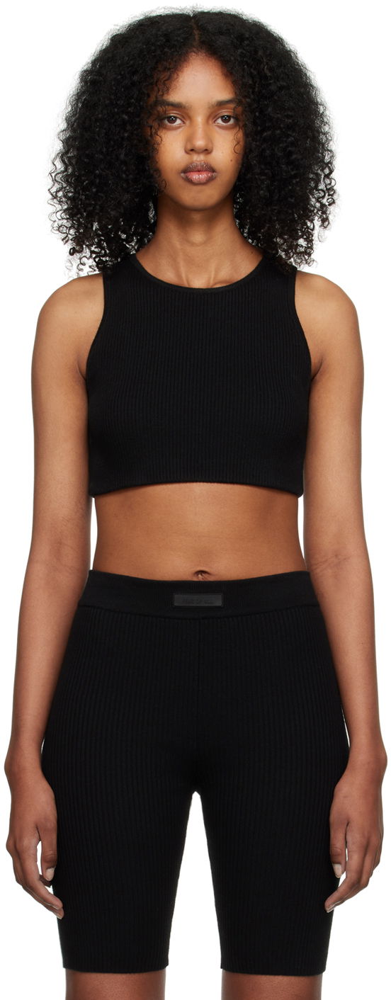 Majica bez rukava Fear of God Rib Tank Top Crna | 192SP235340FW