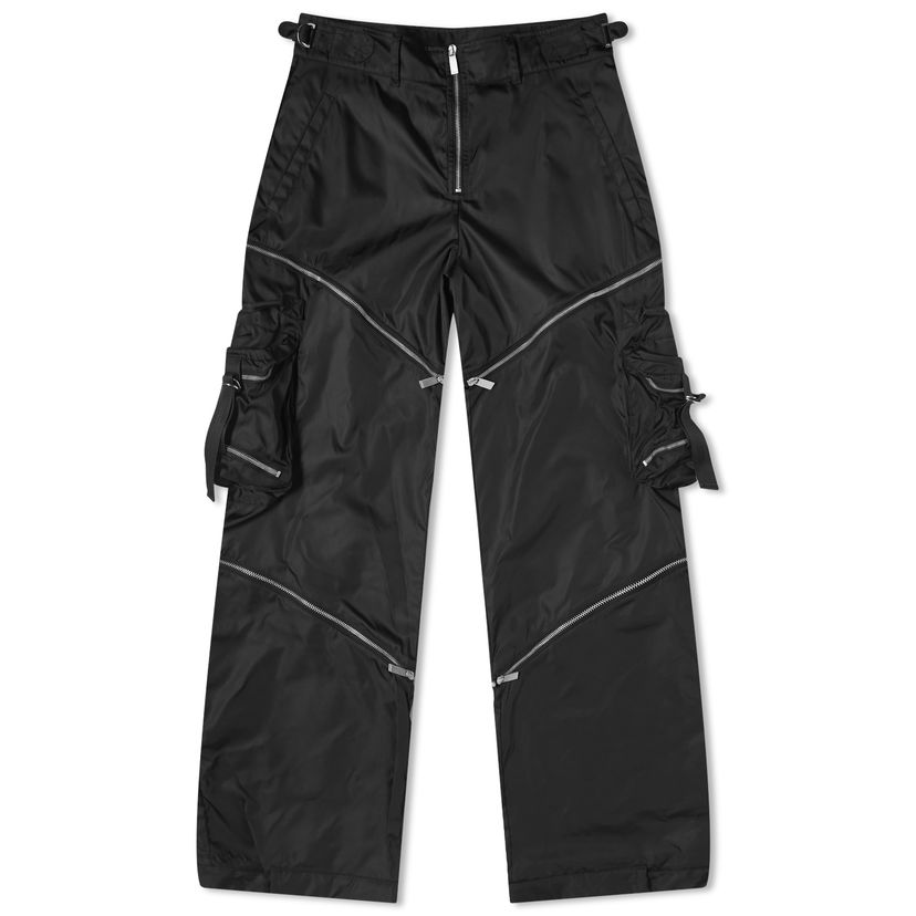 Cargo hlače Off-White Nylon Cargo Pant Crna | OMCF039F23FAB0021000