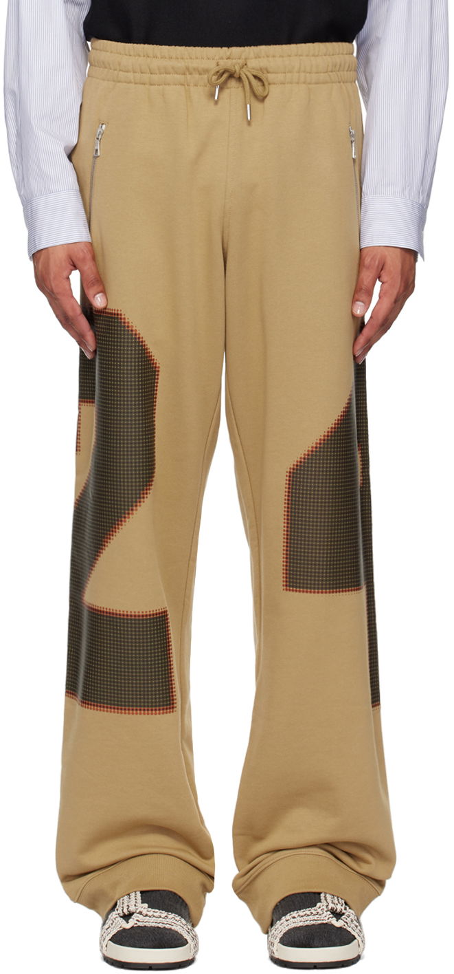 Trenirka Dries Van Noten Beige Loose Sweatpants Bež | 242-021168-9610