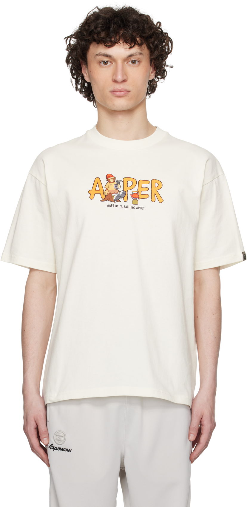 Majica kratkih rukava AAPE by A Bathing Ape AAPE by A Bathing Ape AAPER Graphic T-Shirt Bijela | AAPTEM1616XXNIVX