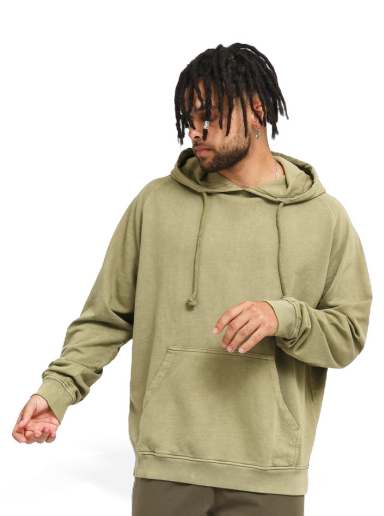 Dukserice Urban Classics Overdyed Hoody Zelena | TB4388-khaki