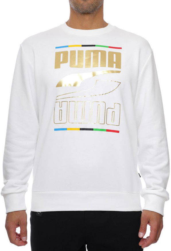Dukserice Puma Rebel Crew 5 Continents TR Bijela | 584608-02