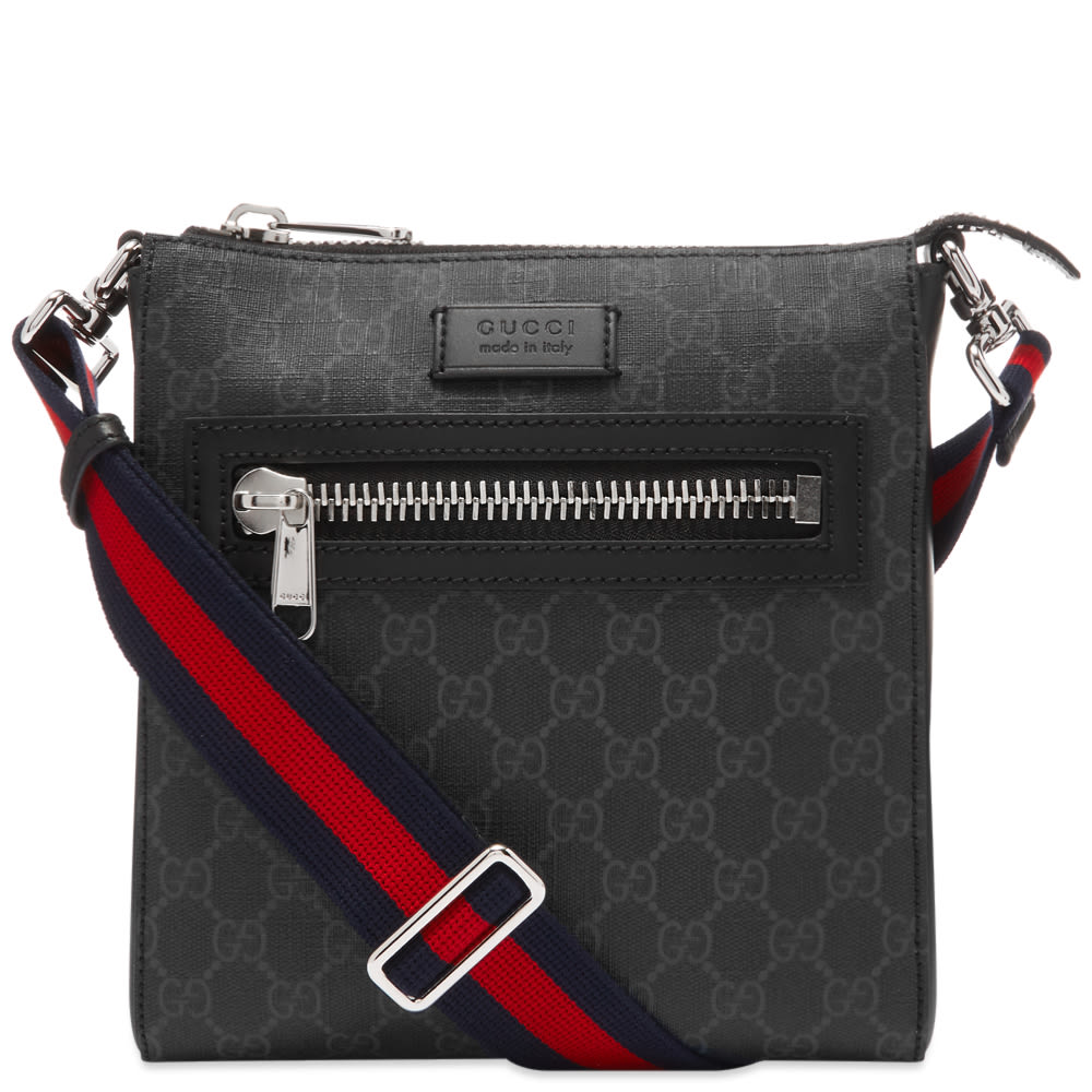 Torba oko struka Gucci GG Supreme Small Messenger Bag Crna | 523599-K5RLN-1095, 0