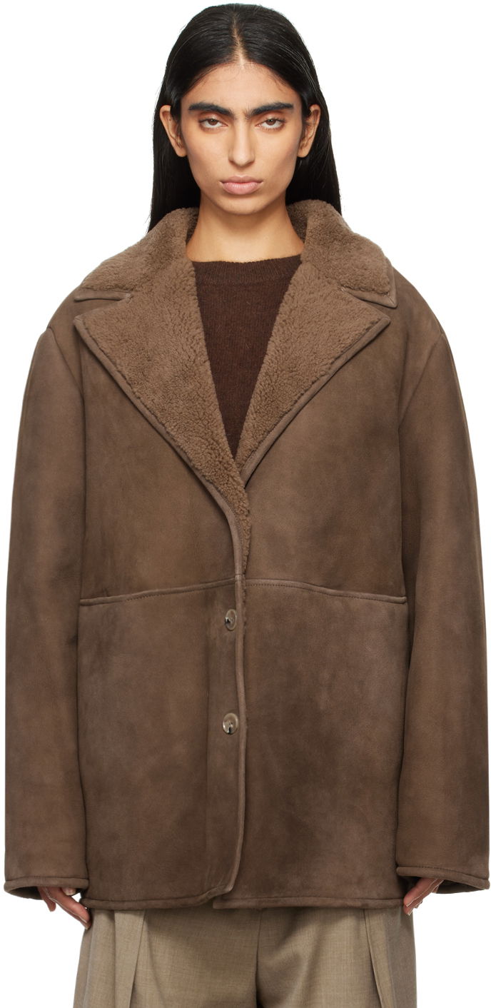 Jakna Loulou de Saison Loulou de Saison Cirebo Shearling Jacket Smeđa | CIREBO