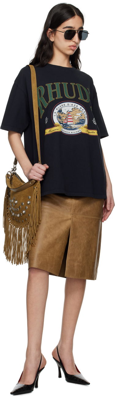 Majica kratkih rukava Rhude Rhude Monaco Regatta Graphic T-Shirt Crna | RHSS25TT13012, 3