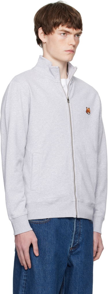 Dukserice MAISON KITSUNÉ Fox Head Patch Fullzip Regular Sweatshirt Crna | PM02134KM0340, 4