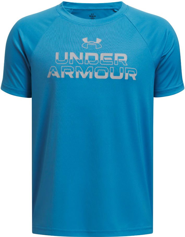 Majica kratkih rukava Under Armour Under Armour Tech Split Wordmark Short Sleeve T-Shirt Plava | 1383010-452
