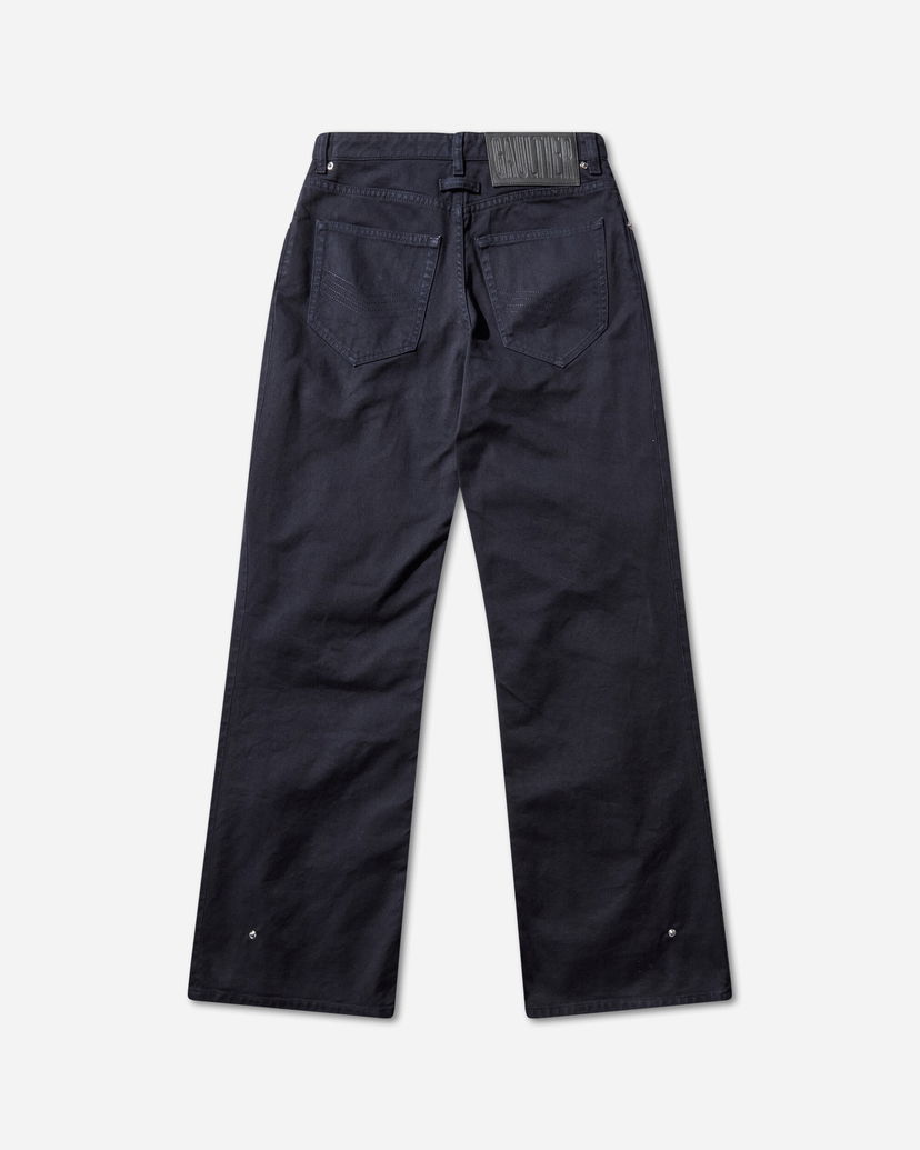 Jeans Jean Paul Gaultier Snap-Button Denim Jeans Crna | 2504WTR037W049 59