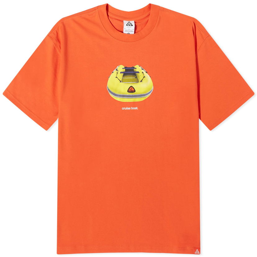 Majica kratkih rukava Nike ACG Cruise Boat Graphic T-Shirt Narančasta | FQ3725-809