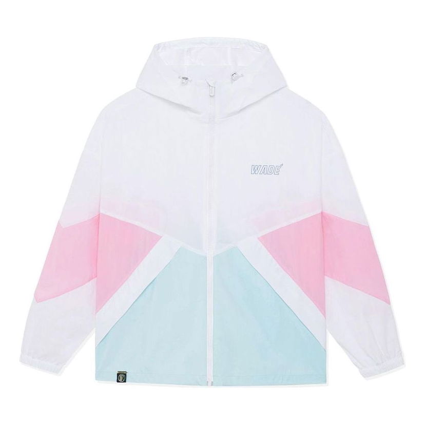 Vjetrovka Li-Ning Wade Color Block Hooded Jacket Bijela | AFDSC41-3