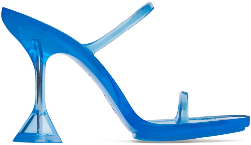 Dodaci Amina Muaddi Amina Muaddi Brito Slipper Heeled Sandals Plava | 11S333535BRI
