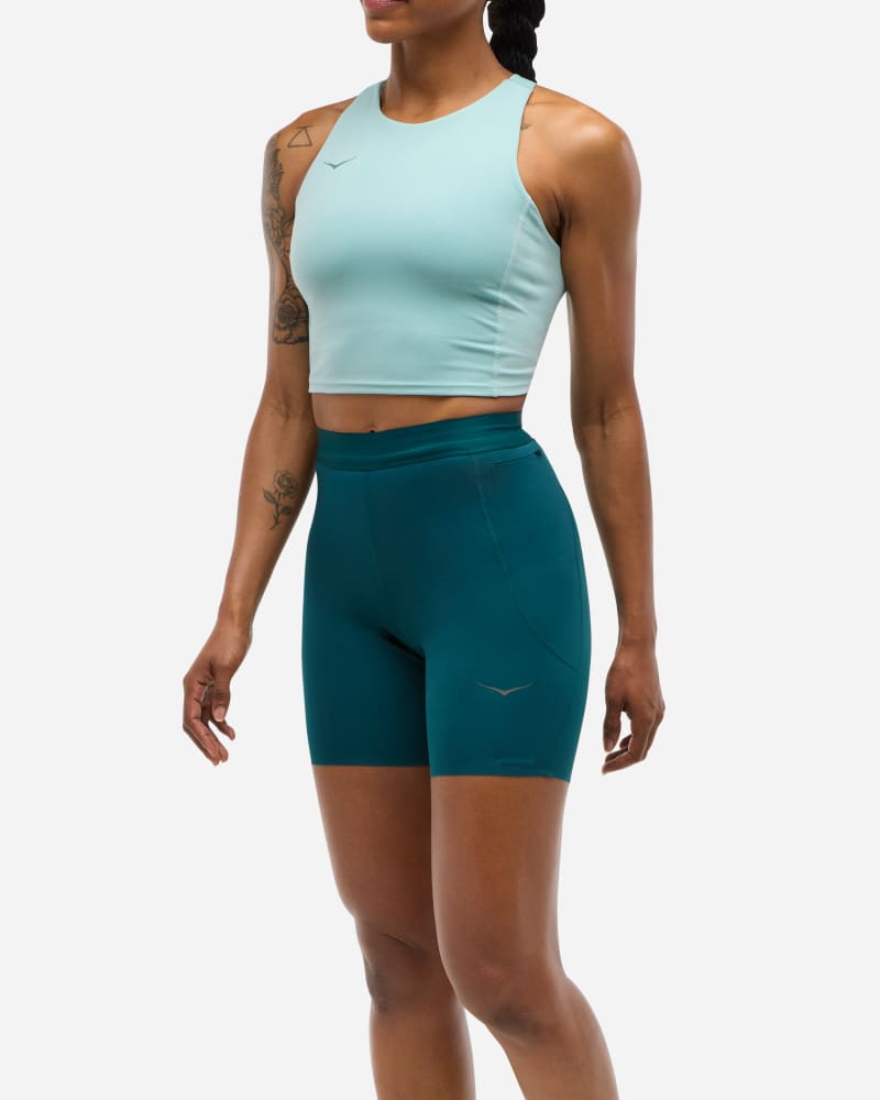 Majica bez rukava Hoka One One Novafly 6'' Knit Shorts Zelena | 1151088-BLTW