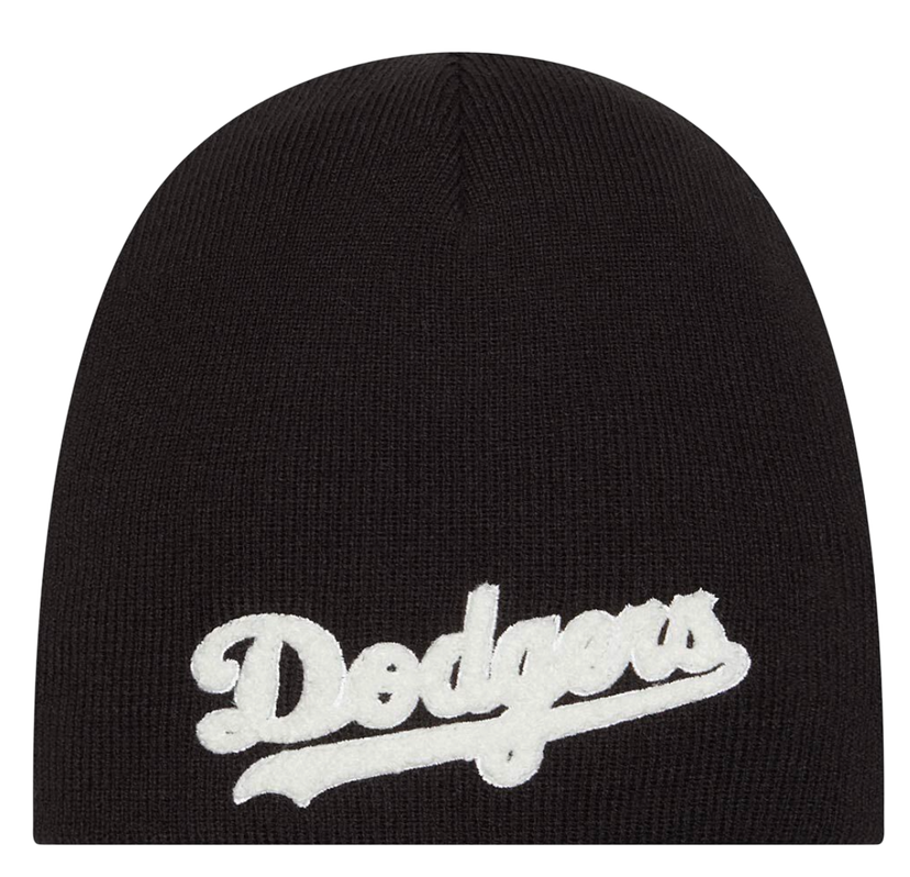 Kapica New Era New Era Los Angeles Dodgers Chenille Beanie Crna | 60493055-60493055