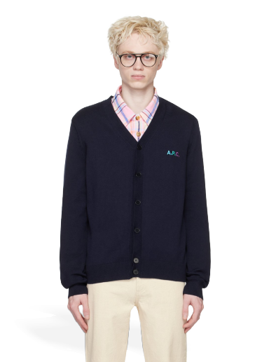 Džemper A.P.C. Navy New Joseph Cardigan Tamnoplava | COGDK-H22229