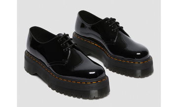 Tenisice i cipele Dr. Martens 1461 Quad Patent Leather Platform Crna | DM26647001, 2