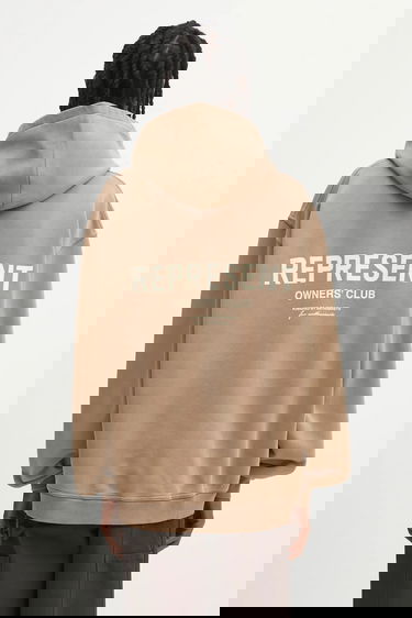 Dukserice Represent Clo Represent Owners' Club Hoodie with Print Bež | OCM41113.16, 0