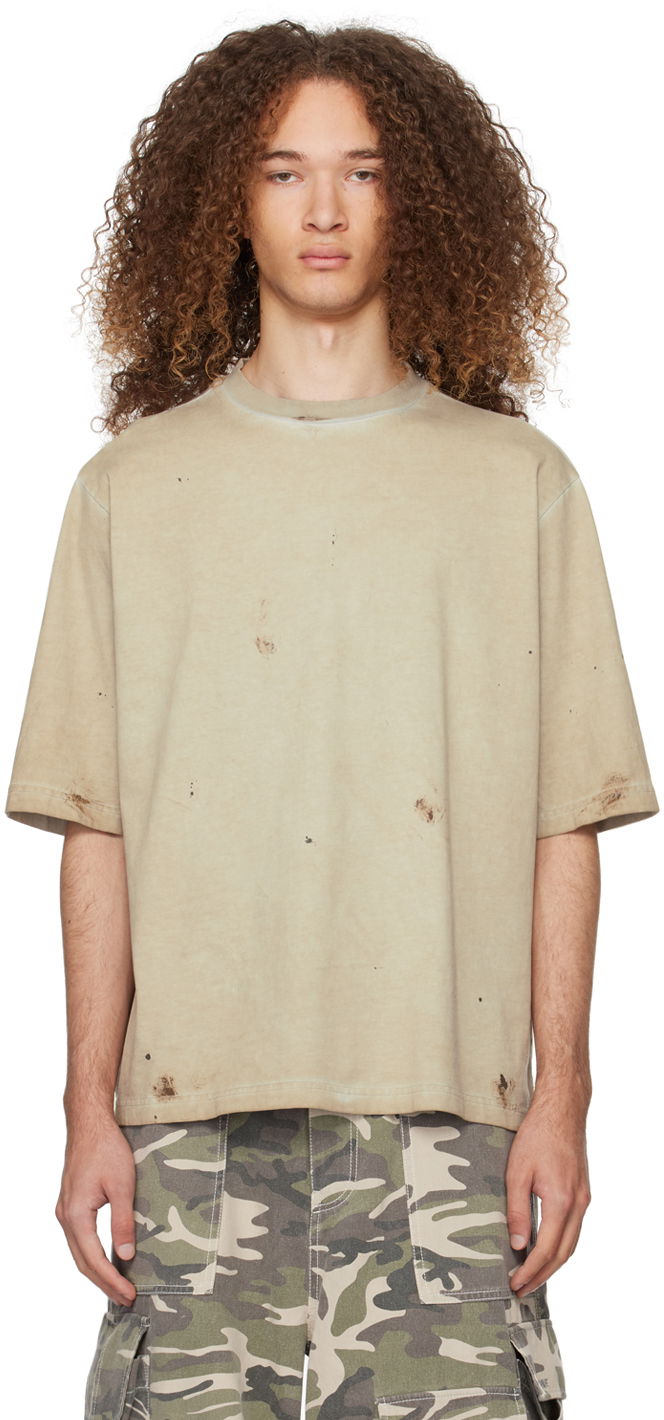 Majica kratkih rukava We11done We11done Faded T-Shirt Zelena | WD-TT0-24-895-U-BG