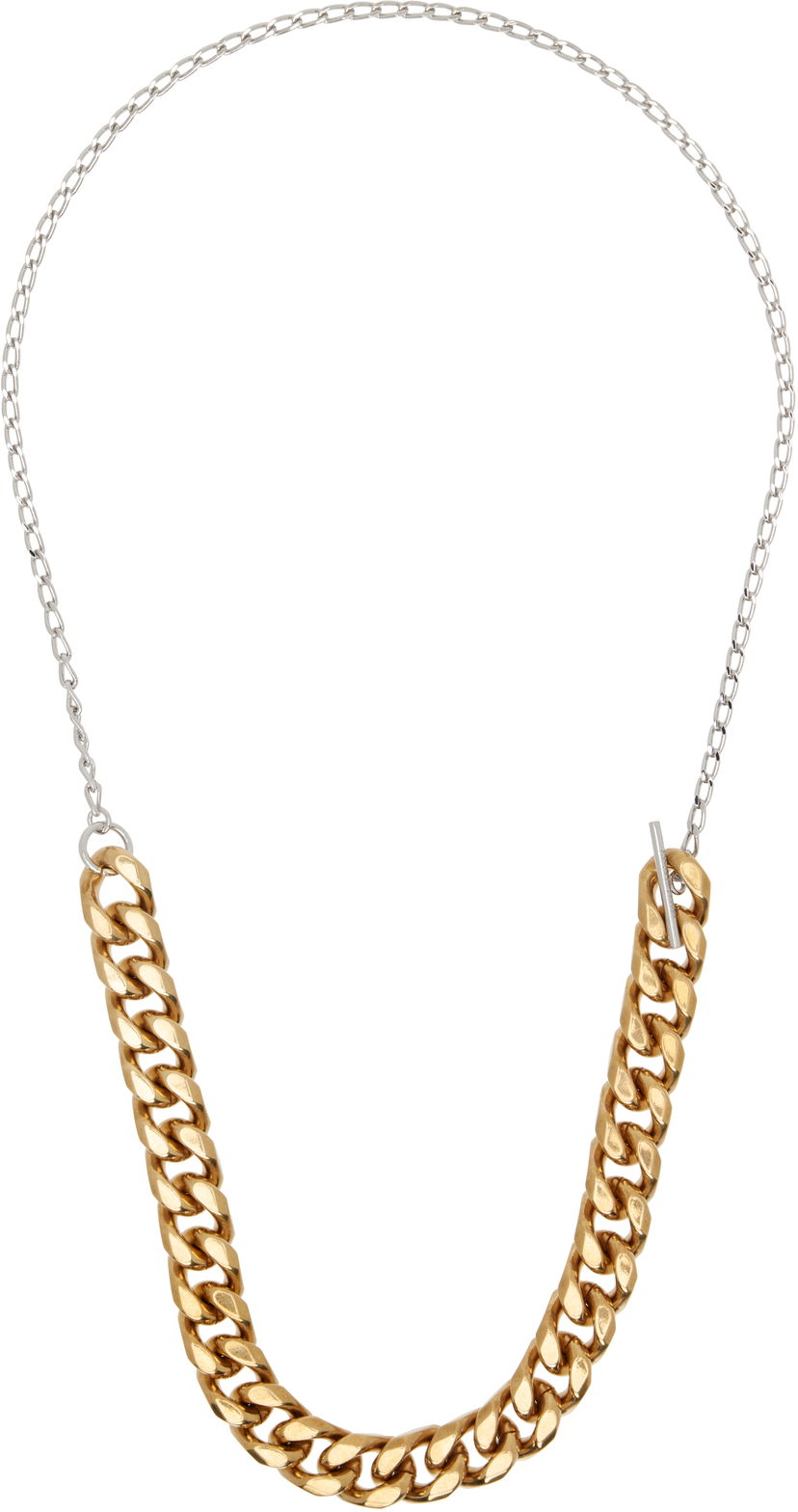 Ogrlica Dries Van Noten Dries Van Noten Curb Chain Necklace Metalik | 251-028207-061
