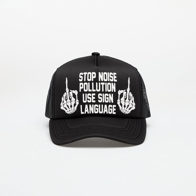 Kapa Pleasures PLEASURES Pollution Trucker Cap Crna | P25SU068 BLACK