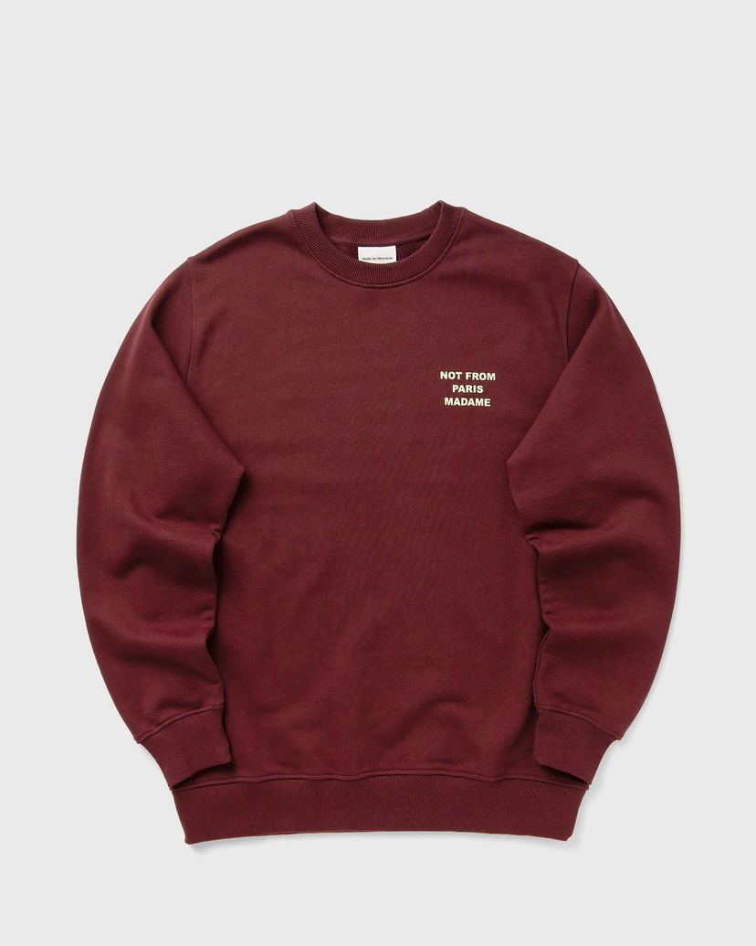 Dukserice Drôle de Monsieur Slogan Sweatshirt Tamnocrvena | I-SW149-CO127-WN