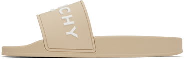 Dodaci Givenchy Givenchy Embossed Pool Slides Bež | BE3076E1KU270, 2