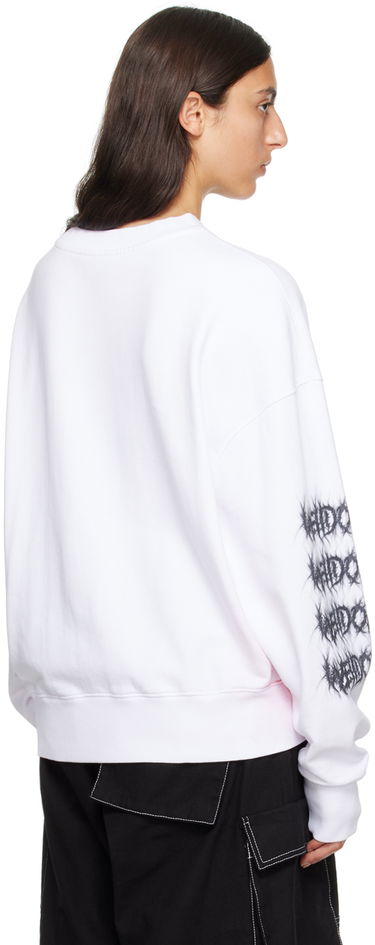 Džemper We11done Printed Sweatshirt Bijela | WD-TS3-23-710-U-WH, 2